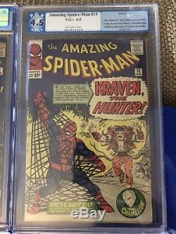Amazing Spider-Man # 9 Electro, 15 Kraven, 20 Scorpion, 41 Rhino First Apps Lot