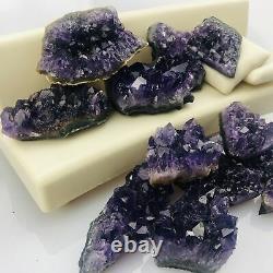 Amethyst Druzy Sealed Wholesale Flat Dark Purple Geode Crystals Uruguay 40PCS+