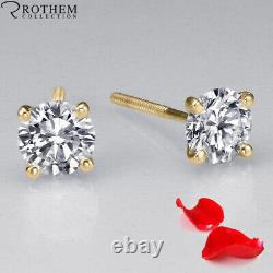 Anniversary 1.25 CT D I2 Martini Diamond Earrings 18K Yellow Gold 53785331