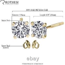 Anniversary 1.25 CT D I2 Martini Diamond Earrings 18K Yellow Gold 53785331