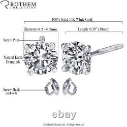 Anniversary 2.00 CT D I1 Martini Diamond Earrings 14K White Gold 53320314