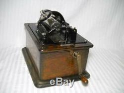 Antique Edison Standard Cylinder Phonograph 2/4 Minute Gearing & Two Reproducers