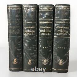 Antología Mayor de la Literatura Española, Guillermo Díaz-Plaja 1969 Volumes 1-4