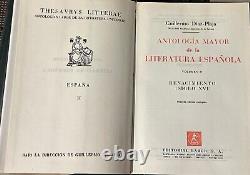 Antología Mayor de la Literatura Española, Guillermo Díaz-Plaja 1969 Volumes 1-4