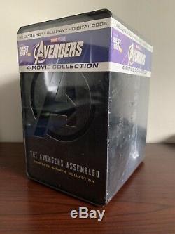 Avengers 4-Movie Steelbook Collection Lot (4K UHD/Blu-ray/Digital) FactorySealed