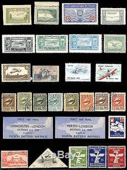 Aviation Cinderellas Spectacular Collection of 142 Diff Zepps, Planes, etc