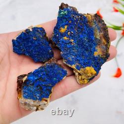 Azurite Raw Crystal Stones Specimen with Malachite, Wholesale Bulk Lot