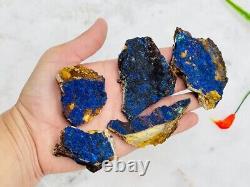 Azurite Raw Crystal Stones Specimen with Malachite, Wholesale Bulk Lot