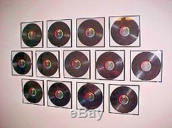 BEATLES COLLECTION FRAMED Lot Of (13) Albums Capitol & Vee Jay Colorband Labels