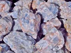 BLUE CALCITE CRYSTALS 1 Size 15-25/lb 1 pc to 25 Lb. Lot Wholesale Pricing