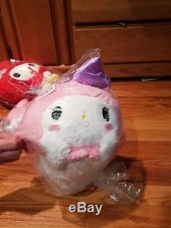 BNWT My Melody 6 Plushie Set Strawberry Flowers Cute Sanrio 2018 Japan