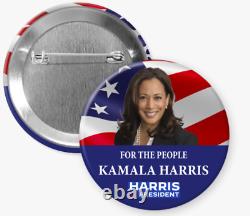 BULK/WHOLESALE Kamala Harris President 2024 buttons Set of 6 Buttons 25-pack