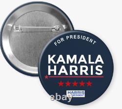 BULK/WHOLESALE Kamala Harris President 2024 buttons Set of 6 Buttons 25-pack