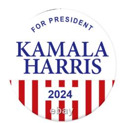 BULK/WHOLESALE Kamala Harris President 2024 buttons Set of 6 Buttons 25-pack