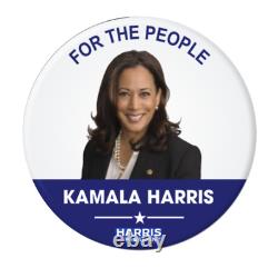 BULK/WHOLESALE Kamala Harris President 2024 buttons Set of 6 Buttons 25-pack