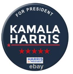BULK/WHOLESALE Kamala Harris President 2024 buttons Set of 6 Buttons 25-pack