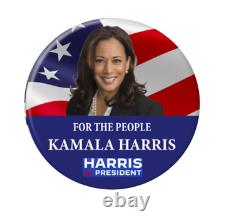 BULK/WHOLESALE Kamala Harris President 2024 buttons Set of 6 Buttons 25-pack