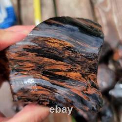 B Grade Tri-Flow Obsidian Rough! Old Stock Lapidary Wholesale