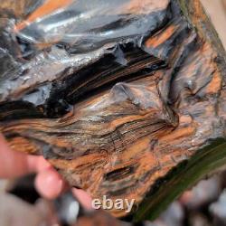 B Grade Tri-Flow Obsidian Rough! Old Stock Lapidary Wholesale