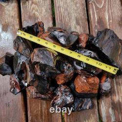 B Grade Tri-Flow Obsidian Rough! Old Stock Lapidary Wholesale