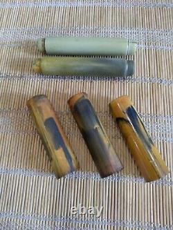 Bakelite Door Handle SET 5 306 gr. BIG Bakelite Catalin Vein Rods USSR