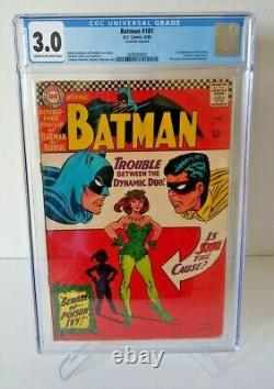 Batman #181 CGC 3.0 1st Poison Ivy 1966 Silver Pin-Up NEW Case & 181 FREE Ship