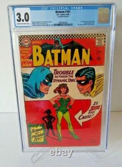 Batman #181 CGC 3.0 1st Poison Ivy 1966 Silver Pin-Up NEW Case & 181 FREE Ship