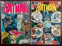 Batman #220,221,222,223,224,225,226,227,228,229 (10 comic lot) DC