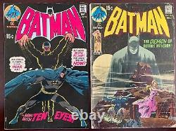 Batman #220,221,222,223,224,225,226,227,228,229 (10 comic lot) DC