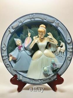 Beautiful Four Piece Cinderella Disney 3D Plates SET