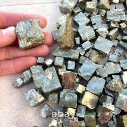 Big 5lb Lot Pyrite Cube Crystal Set Wholesale Rough Parcel Spain USA SELLER