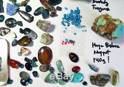 Bisbee Turquoise Estate Huge Lot Gems Gemstones Rough Cabs Minerals Wholesale
