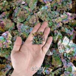 Bismuth 1 kg Wholesale Lots Top-Grade Rainbow Crystals Bulk Mineral Specimens