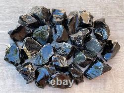 Black Obsidian Rough Stones, Grade A + Raw Black Obsidian, Wholesale Bulk Lot