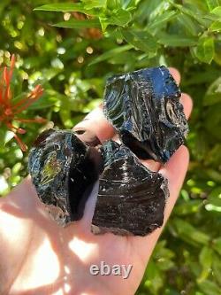 Black Obsidian Rough Stones, Grade A + Raw Black Obsidian, Wholesale Bulk Lot