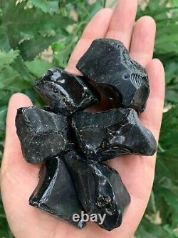Black Obsidian Rough Stones, Grade A + Raw Black Obsidian, Wholesale Bulk Lot