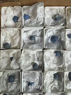 Blue Azurite Nodules Utah Wholesale Mineral Flat Lot Of 37 Pieces Pc. Resale