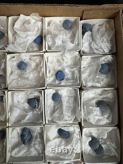 Blue Azurite Nodules Utah Wholesale Mineral Flat Lot Of 37 Pieces Pc. Resale