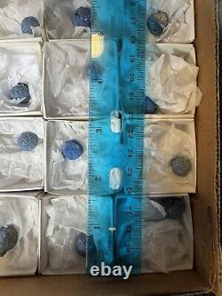 Blue Azurite Nodules Utah Wholesale Mineral Flat Lot Of 37 Pieces Pc. Resale