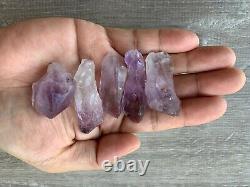 Brazilian Rough Amethyst Natural Point 0.75-2, Wholesale Bulk Lot