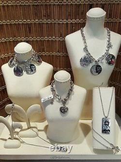 Brighton Fashionista Collection3 Necklace & 2 Bracelets, Retail $266 Silver NWT