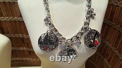 Brighton Fashionista Collection3 Necklace & 2 Bracelets, Retail $266 Silver NWT