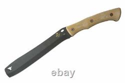 Buck Knives 108 Compadre Chopping Froe, Stainless Steel with Leather Sheath