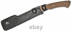 Buck Knives 108 Compadre Chopping Froe, Stainless Steel with Leather Sheath