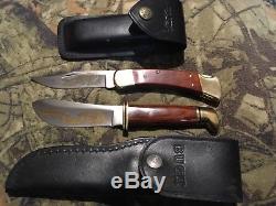 Buck knife lot 110 and custom 103