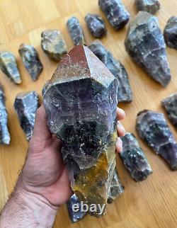 Bulk Wholesale 32 Lb 14 Kg Raw Uncleaned Boreal Chevron Amethyst Auralite