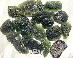 Bulk Wholesale Lot 50 Grams Moldavite Tektite Czech Repuplic Authentic Genuine