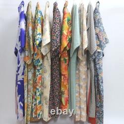 Bundle 10pcs Silk Kimono Robe Dress Wholesale Bulk Free Shipping #278