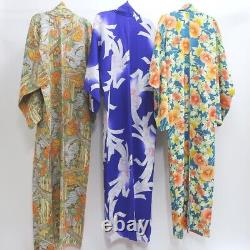 Bundle 10pcs Silk Kimono Robe Dress Wholesale Bulk Free Shipping #278