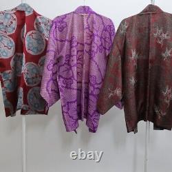 Bundle 12pcs Silk Antique Haori Jacket Wholesale Bulk Free Express Shipping #218